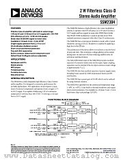 SSM2304 datasheet pdf Analog Devices