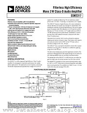 SSM2317 datasheet pdf Analog Devices