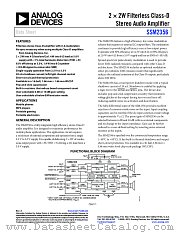 SSM2356 datasheet pdf Analog Devices