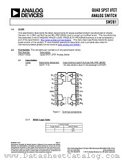 SW201S datasheet pdf Analog Devices