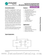 AAT3515 datasheet pdf ANALOGIC TECH