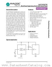 AAT3526 datasheet pdf ANALOGIC TECH