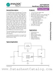 AAT3562 datasheet pdf ANALOGIC TECH