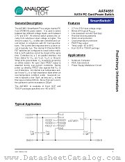 AAT4651 datasheet pdf ANALOGIC TECH