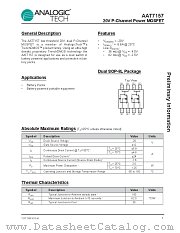 AAT7157 datasheet pdf ANALOGIC TECH