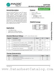 AAT7204 datasheet pdf ANALOGIC TECH