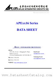 APE10616 datasheet pdf Aplus Integrated Circuits