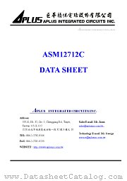 ASM12712C-1 datasheet pdf Aplus Integrated Circuits