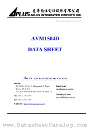 AVM1504D datasheet pdf Aplus Integrated Circuits
