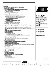 ATMEGA32 datasheet pdf Atmel