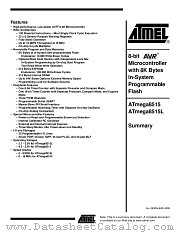 ATMEGA8515L datasheet pdf Atmel