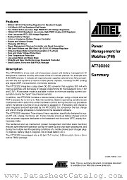 AT73C202 datasheet pdf Atmel