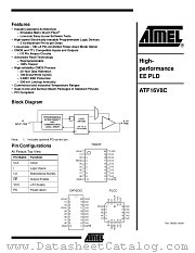 ATF16V8C datasheet pdf Atmel