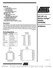 AT28BV64 datasheet pdf Atmel