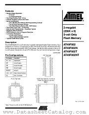 AT49F002T datasheet pdf Atmel