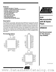 AT89C52 datasheet pdf Atmel