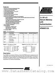 AT88SC153 datasheet pdf Atmel
