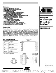 AT45DB041B datasheet pdf Atmel