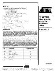 AT88SC1003 datasheet pdf Atmel