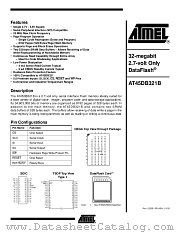 AT45DB321B datasheet pdf Atmel