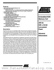 ATC18 datasheet pdf Atmel
