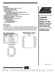 AT49BV040A datasheet pdf Atmel