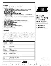 AT49SV322AT datasheet pdf Atmel