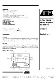 ATR3515 datasheet pdf Atmel