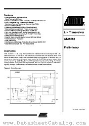 ATA6661 datasheet pdf Atmel
