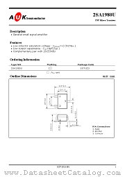 2SA1980U datasheet pdf AUK Corp
