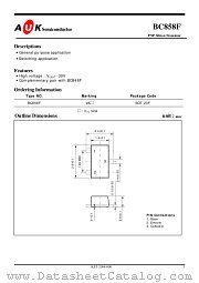 BC858F datasheet pdf AUK Corp