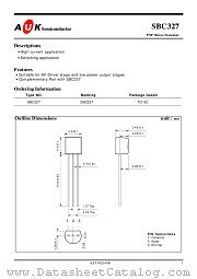 SBC327 datasheet pdf AUK Corp