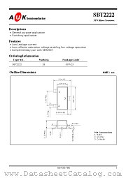 SBT2222 datasheet pdf AUK Corp
