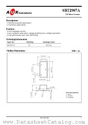 SBT2907A datasheet pdf AUK Corp
