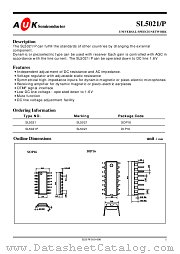 SL5021 datasheet pdf AUK Corp