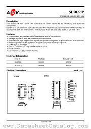 SL5022 datasheet pdf AUK Corp