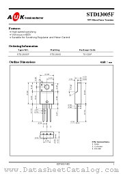 STD13005F datasheet pdf AUK Corp