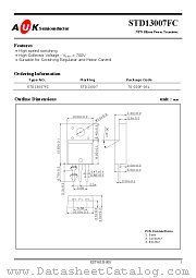 STD13007FC datasheet pdf AUK Corp