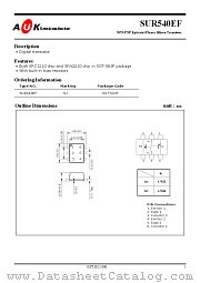SUR540EF datasheet pdf AUK Corp