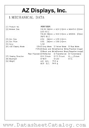 AGM1532A datasheet pdf AZ Displays