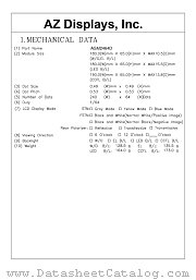 AGM2464D datasheet pdf AZ Displays