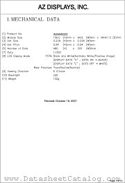 AGM4832C datasheet pdf AZ Displays