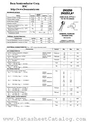 2N3251A datasheet pdf Boca Semiconductor Corporation