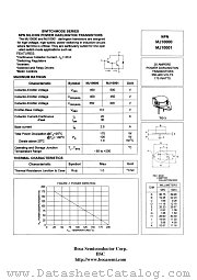MJ10000 datasheet pdf Boca Semiconductor Corporation
