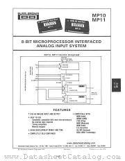 MP11 datasheet pdf Burr Brown