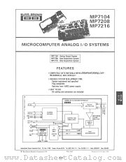 MP7208 datasheet pdf Burr Brown
