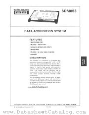 SDM853 datasheet pdf Burr Brown