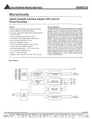 G65SC22-4 datasheet pdf California Micro Devices Corp