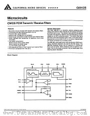 G8912BX datasheet pdf California Micro Devices Corp