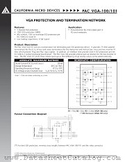 PACVGA-100R datasheet pdf California Micro Devices Corp